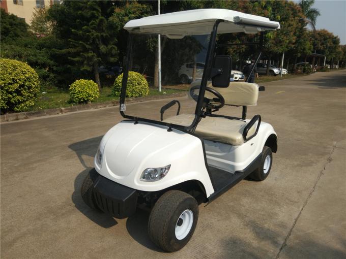 Chariots de golf électriques de similicuir de Seater du moteur 2 de CDA pour le terrain de golf 0