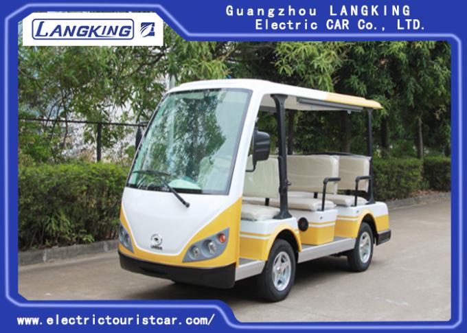 Bus touristique guidé électrique blanc de la Chine d'autobus de chariot de golf de /Yellow 8 Seater mini 0
