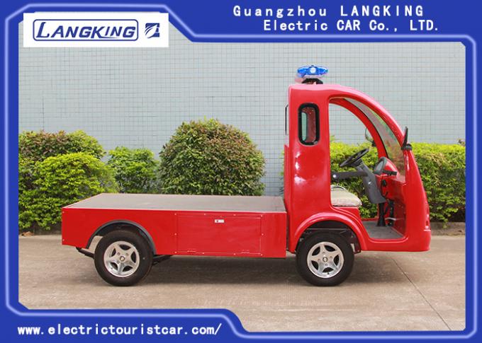 Chariot électrique de bagage de couleur rouge foncé avec Toplight pour l'usine/hôtel et le parc 0