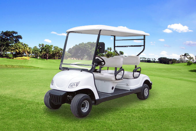 le chariot avec des erreurs de golf électrique de sécurité de 4 sièges avec libre maintiennent le logo adapté aux besoins du client par batterie acide 1