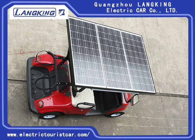 Les chariots de golf électriques d'entraînement de main gauche de toit de panneaux solaires avec profondément réutilisent des batteries 0